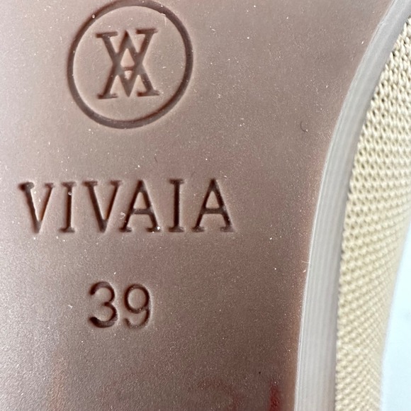 Vivaia Women's‎ Pointed Toe Aria Wedge Shoes Sz 39 in Almond - Picture 9 of 9